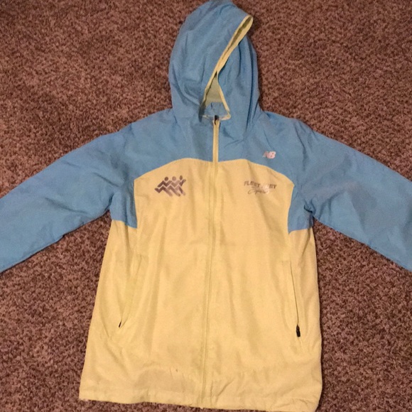new balance yellow running jacket